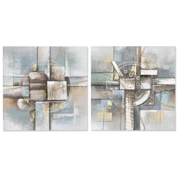 Painting DKD Home Decor Abstract 80 x 3 x 80 cm Modern (2...