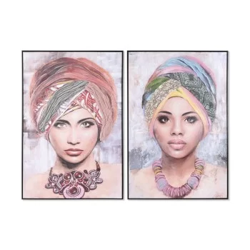 Painting DKD Home Decor Colonial African Woman 80 x 3,5 x...