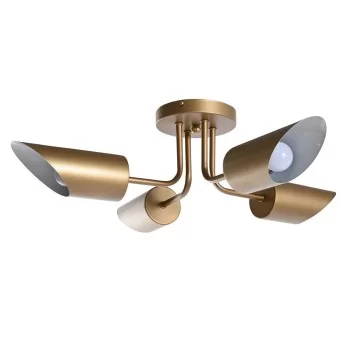 Ceiling Light DKD Home Decor Golden Metal 50 W 70 x 70 x...