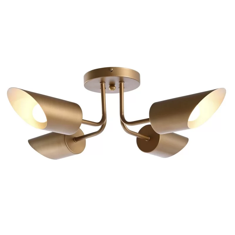Ceiling Light DKD Home Decor Golden Metal 50 W...
