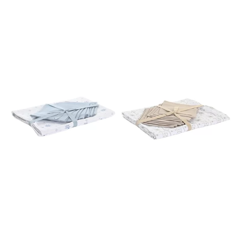 Tablecloth and napkins DKD Home Decor 150 x 250...