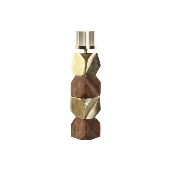 Candleholder DKD Home Decor Brown Golden Aluminium...