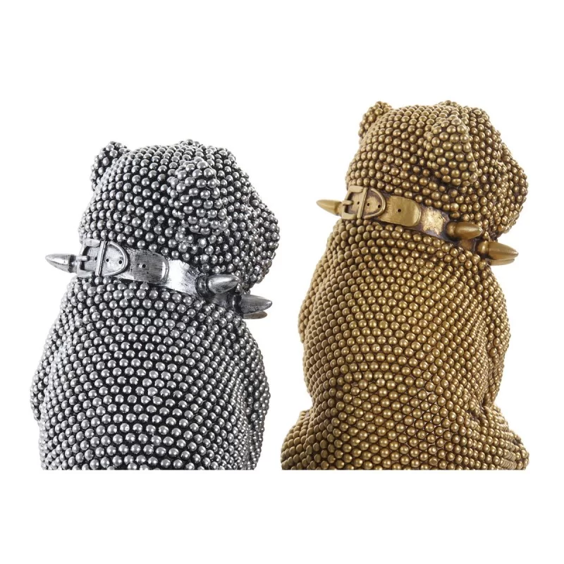 Decorative Figure DKD Home Decor Golden Silver...