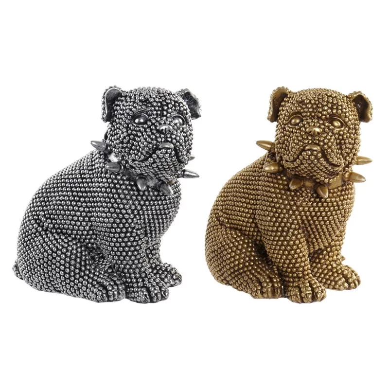 Decorative Figure DKD Home Decor Golden Silver...