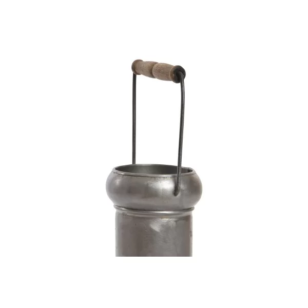 Lantern DKD Home Decor Aged finish Silver Metal Crystal Vintage 37 x 22 x 55 cm