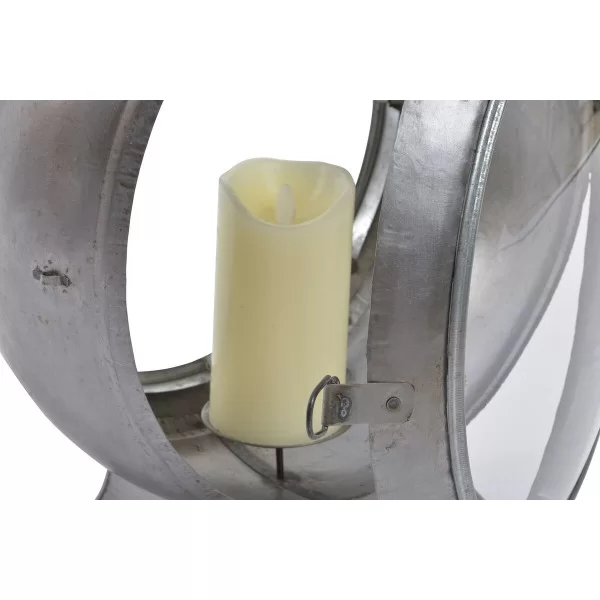 Lantern DKD Home Decor Aged finish Silver Metal Crystal Vintage 37 x 22 x 55 cm