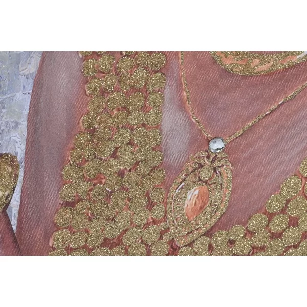 Painting Home ESPRIT Colonial African Woman 70 x 3 x 100 cm (2 Units)