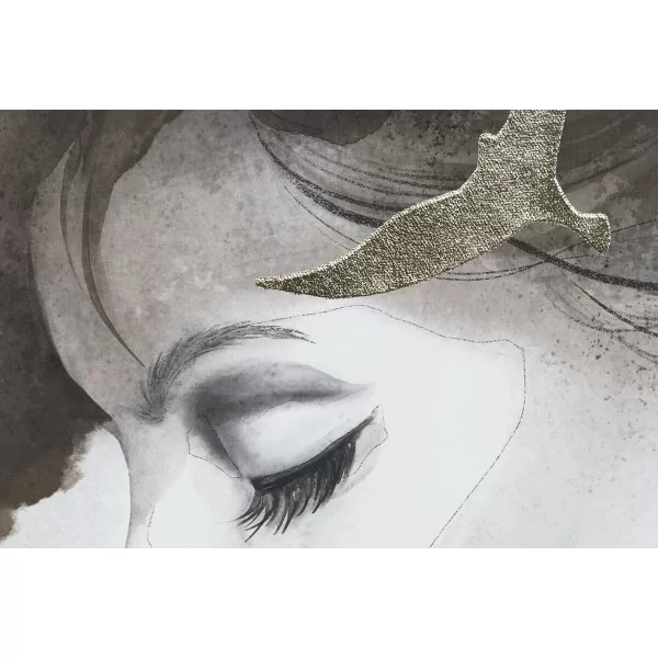 Painting DKD Home Decor Lady 100 x 4 x 100 cm (2 Units)