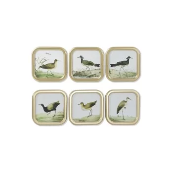 Painting DKD Home Decor Birds Cottage 30 x 2 x 30 cm (6...