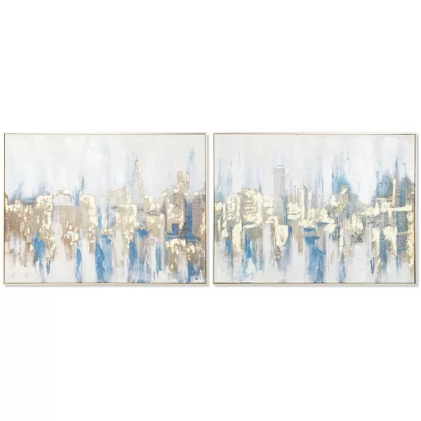 Painting DKD Home Decor New York Loft 80 x 3,5 x 60 cm (2 Units)