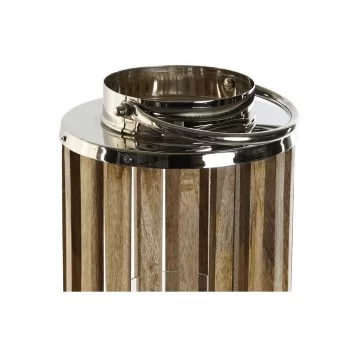 Candleholder DKD Home Decor Brown Silver Natural Crystal... 2