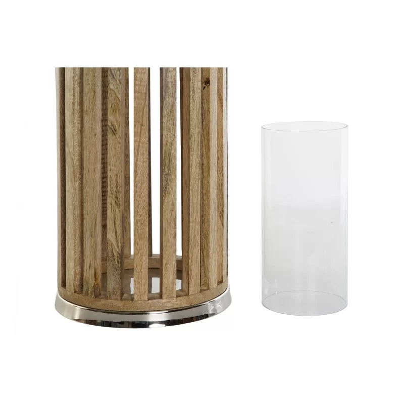 Candleholder DKD Home Decor Brown Silver...