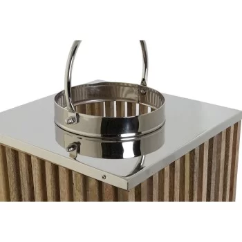 Candleholder DKD Home Decor Brown Silver Natural Crystal... 2