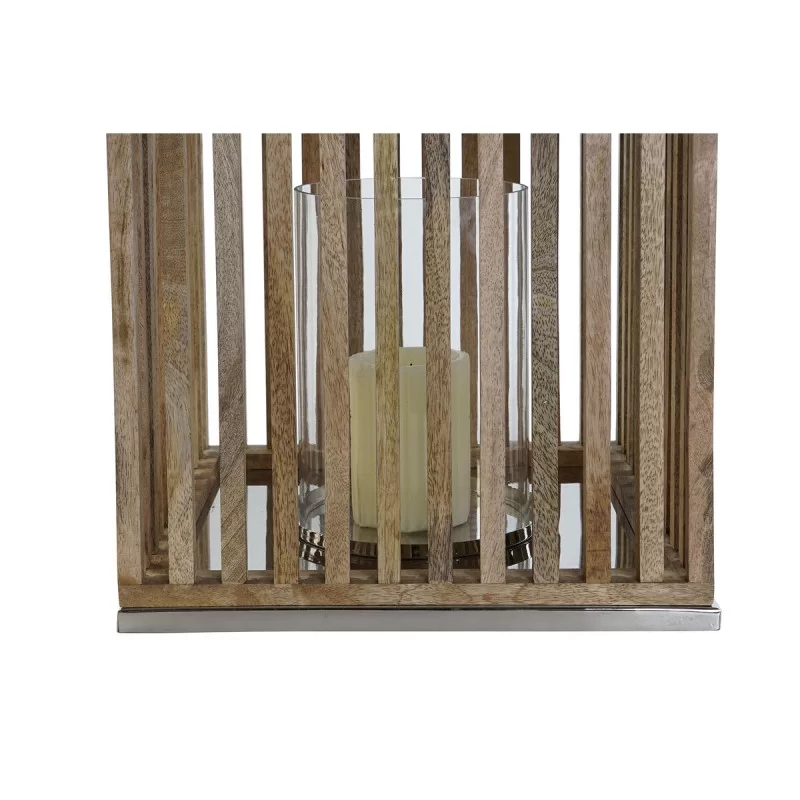 Candleholder DKD Home Decor Brown Silver...