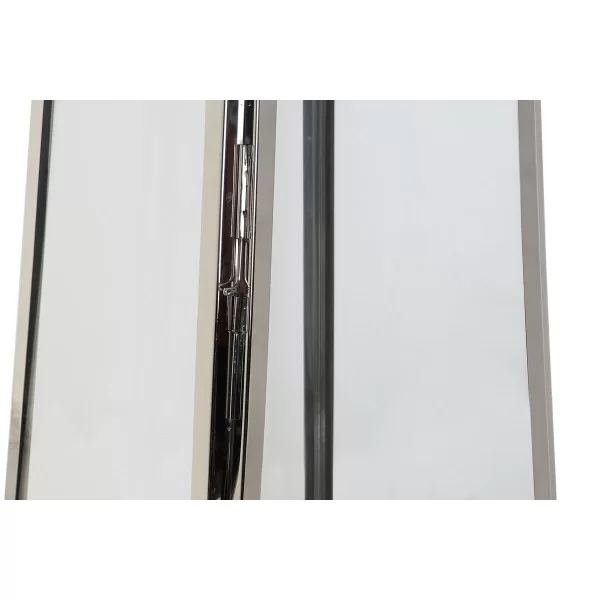 Lantern DKD Home Decor Brown Silver Leather Crystal Steel Chromed 30 x 30 x 66 cm