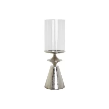 Candleholder DKD Home Decor Silver Aluminium Crystal 21 x...