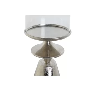 Candleholder DKD Home Decor Silver Aluminium Crystal 21 x... 2