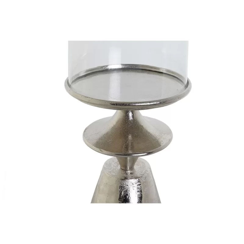 Candleholder DKD Home Decor Silver Aluminium...
