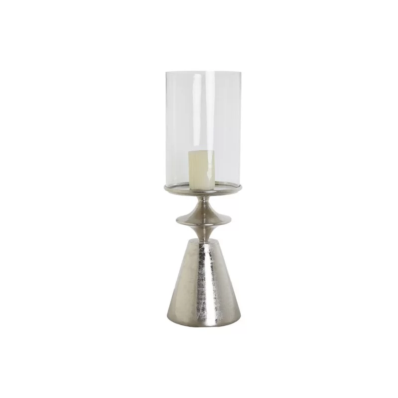 Candleholder DKD Home Decor Silver Aluminium...