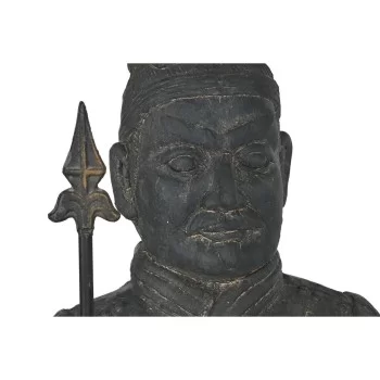 Decorative Figure Home ESPRIT Grey Oriental Warrior 37 x... 2