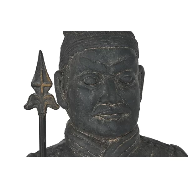 Decorative Figure Home ESPRIT Grey Oriental Warrior 37 x 36 x 120 cm