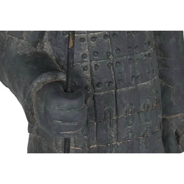 Decorative Figure Home ESPRIT Grey Oriental Warrior 37 x 36 x 120 cm