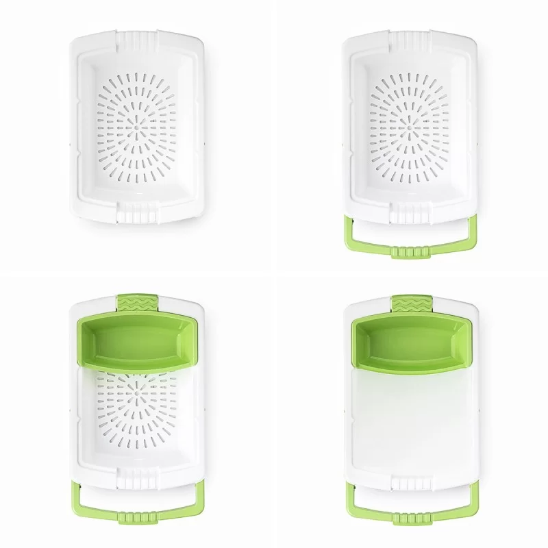 Extendable 3-in-1 Cutting Board with Tray,...