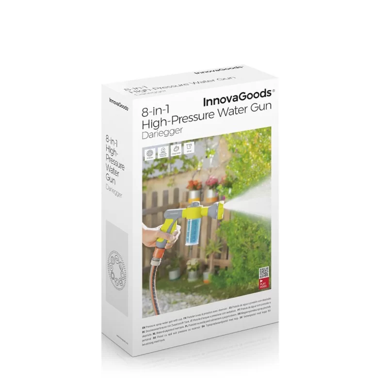 8-In-1 High Pressure Water Gun with Tank...