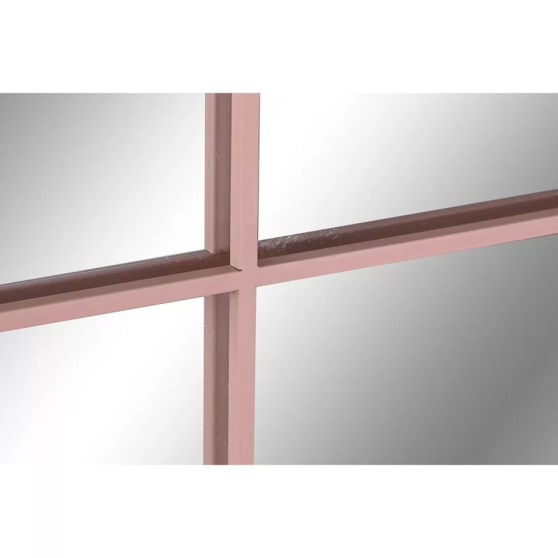 Wall mirror Home ESPRIT Light Pink Crystal Iron...