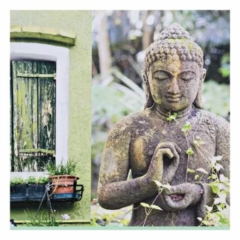 Painting DKD Home Decor 120 x 2,3 x 40 cm Canvas Green... 2