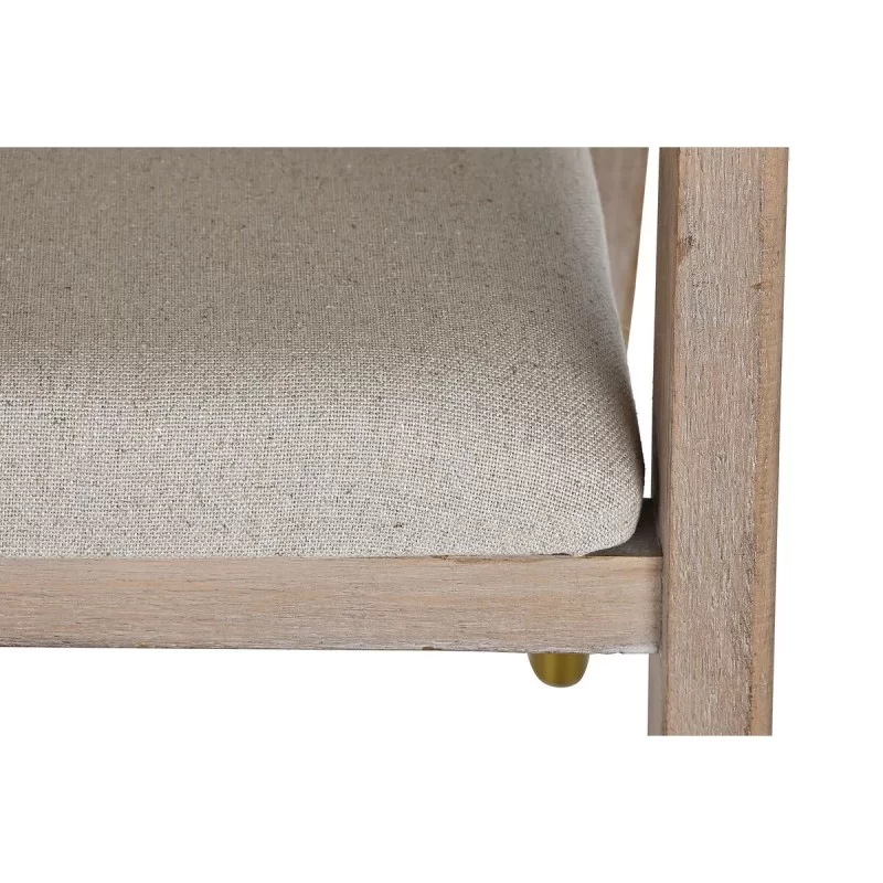 Chair with Armrests DKD Home Decor Beige...