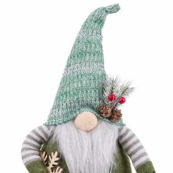 Christmas bauble White Green Metal Fabric 20 x 8 x 42 cm 2