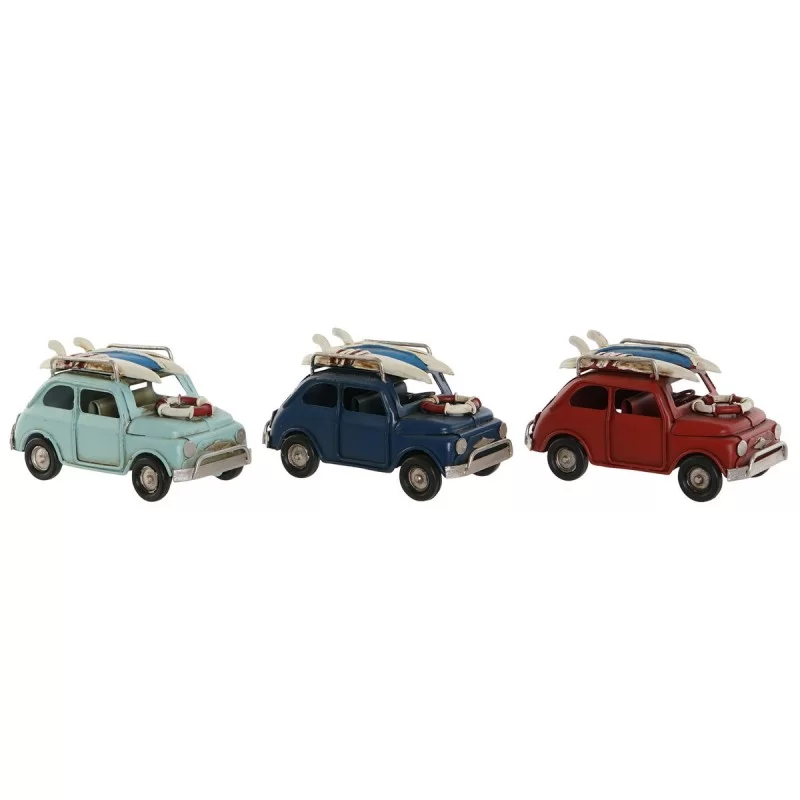 Decorative Figure Home ESPRIT Blue Red Multicolour Sky blue 11 x 5 x 5,5 cm (3 Units)