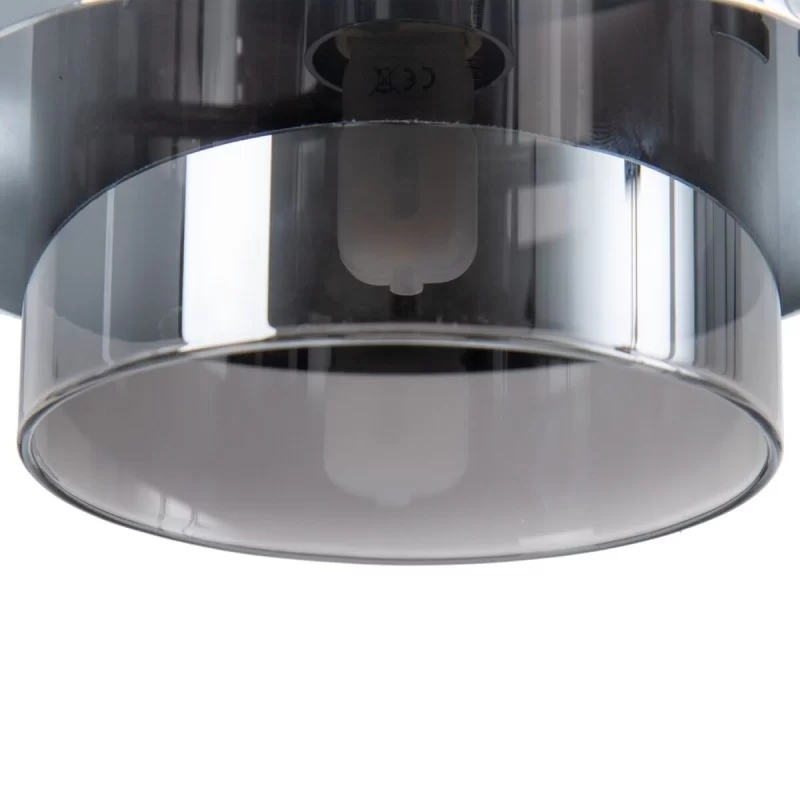 Ceiling Light Crystal Metal Silver Ø 10 cm 20 x...