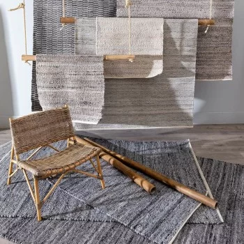 Carpet 80 x 150 cm Synthetic Fabric Grey 2