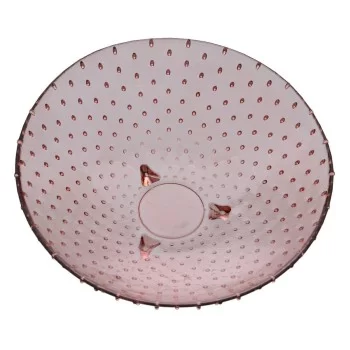 Centerpiece 30 x 30 x 9 cm Pink recycled glass 2