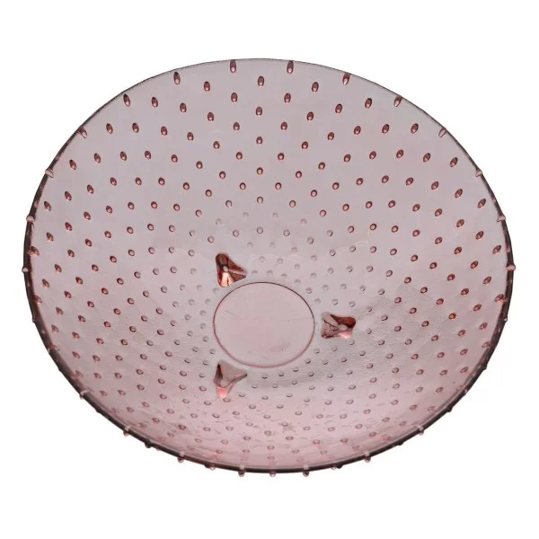 Centerpiece 30 x 30 x 9 cm Pink recycled glass