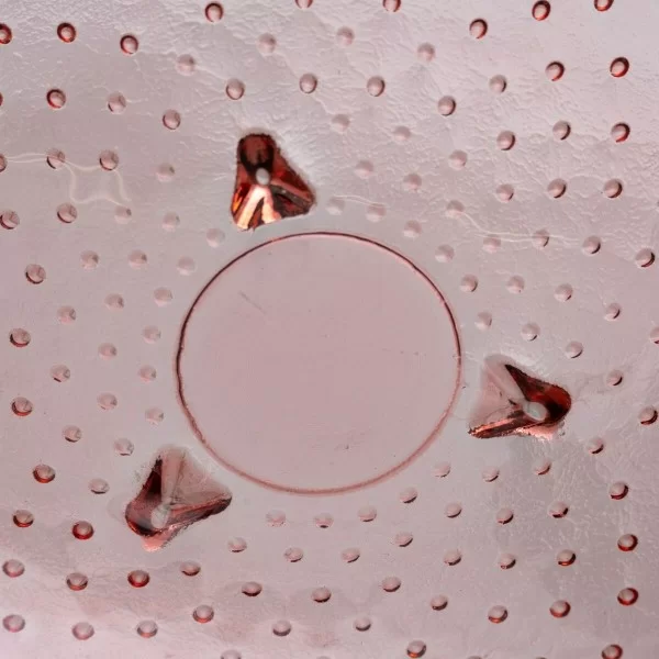 Centerpiece 30 x 30 x 9 cm Pink recycled glass