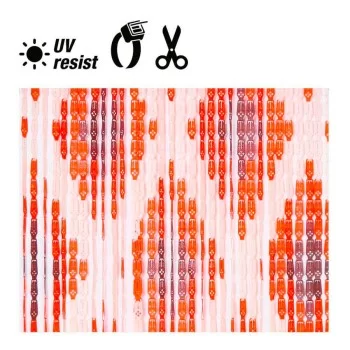 Curtain EDM 90 x 210 cm Orange polypropylene 2