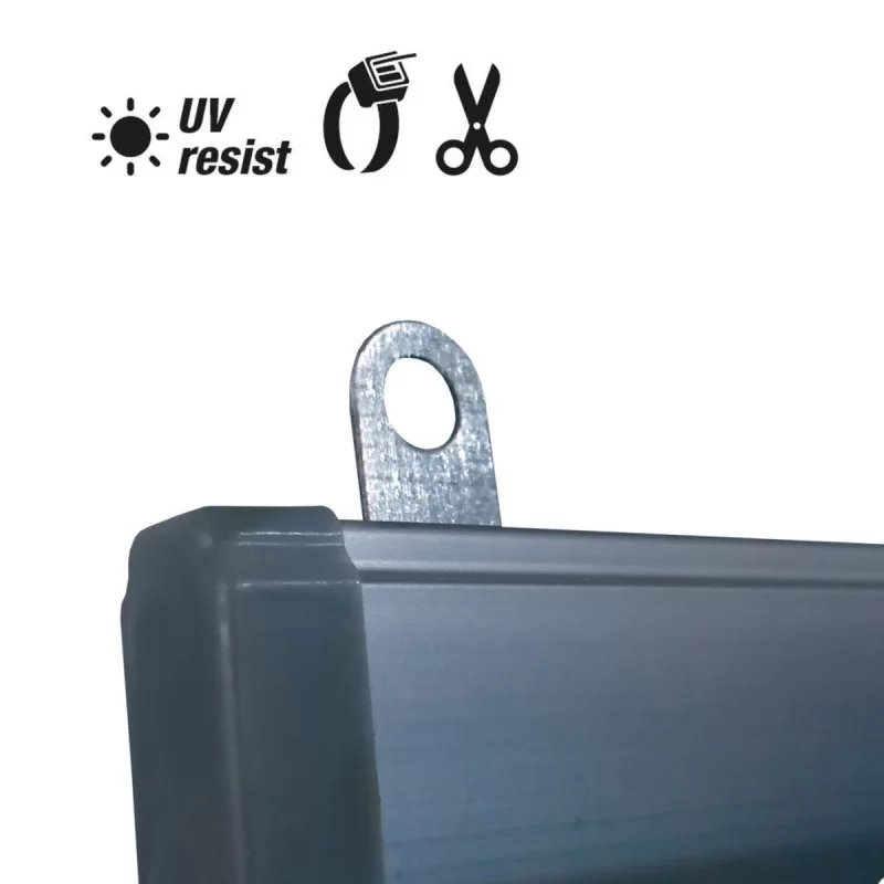 Curtain EDM 90 x 210 cm Orange polypropylene