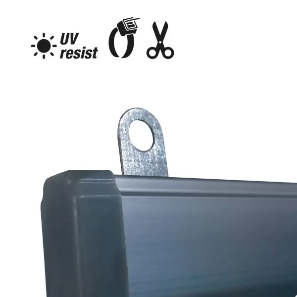 Curtain EDM 90 x 210 cm Orange polypropylene