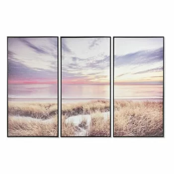 Set of 3 pictures DKD Home Decor Mediterranean Sun (120 x...