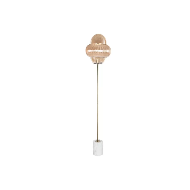 Floor Lamp Home ESPRIT Amber Crystal Marble 50...
