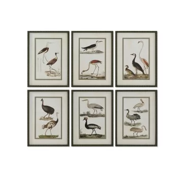 Painting Home ESPRIT Birds Cottage 40 x 2,5 x 54 cm (6...