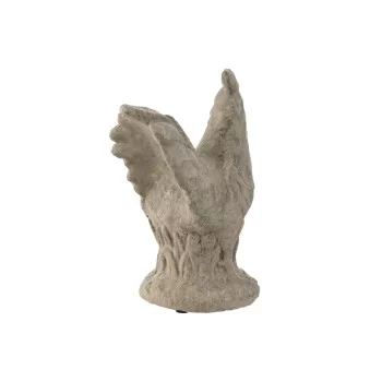 Decorative Figure Home ESPRIT Grey Chicken Aged finish 17... 2