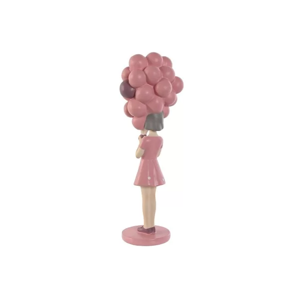 Decorative Figure Home ESPRIT Pink Light mauve chica 11 x 11,7 x 32 cm