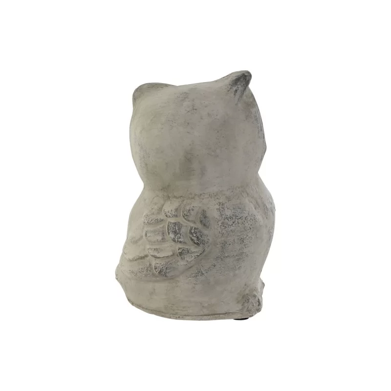 Decorative Figure Home ESPRIT Grey Owl Aged...
