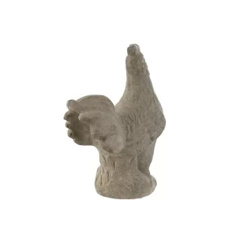 Decorative Figure Home ESPRIT Grey Chicken Aged finish 25... 2