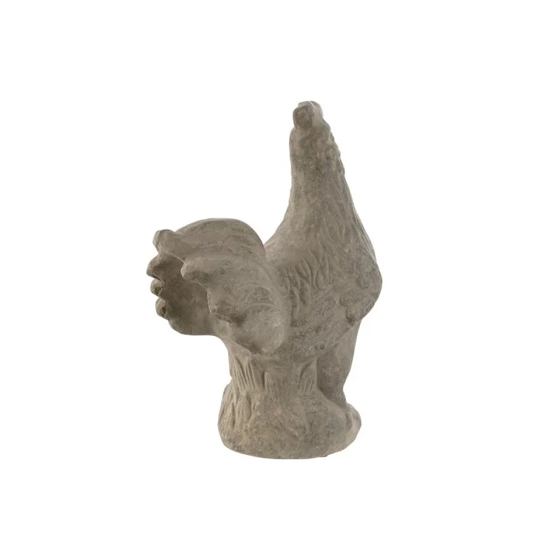 Decorative Figure Home ESPRIT Grey Chicken Aged...