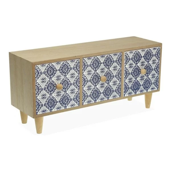 Jewelry box Versa Aveiro Tile Wood (11 x 16,2 x 34 cm)